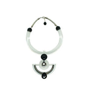 Dylan Necklace, Clear/Black